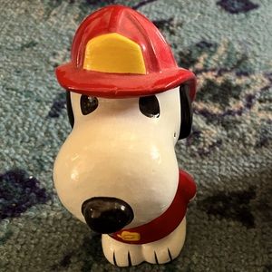 Snoopy Vintage Fireman Bank